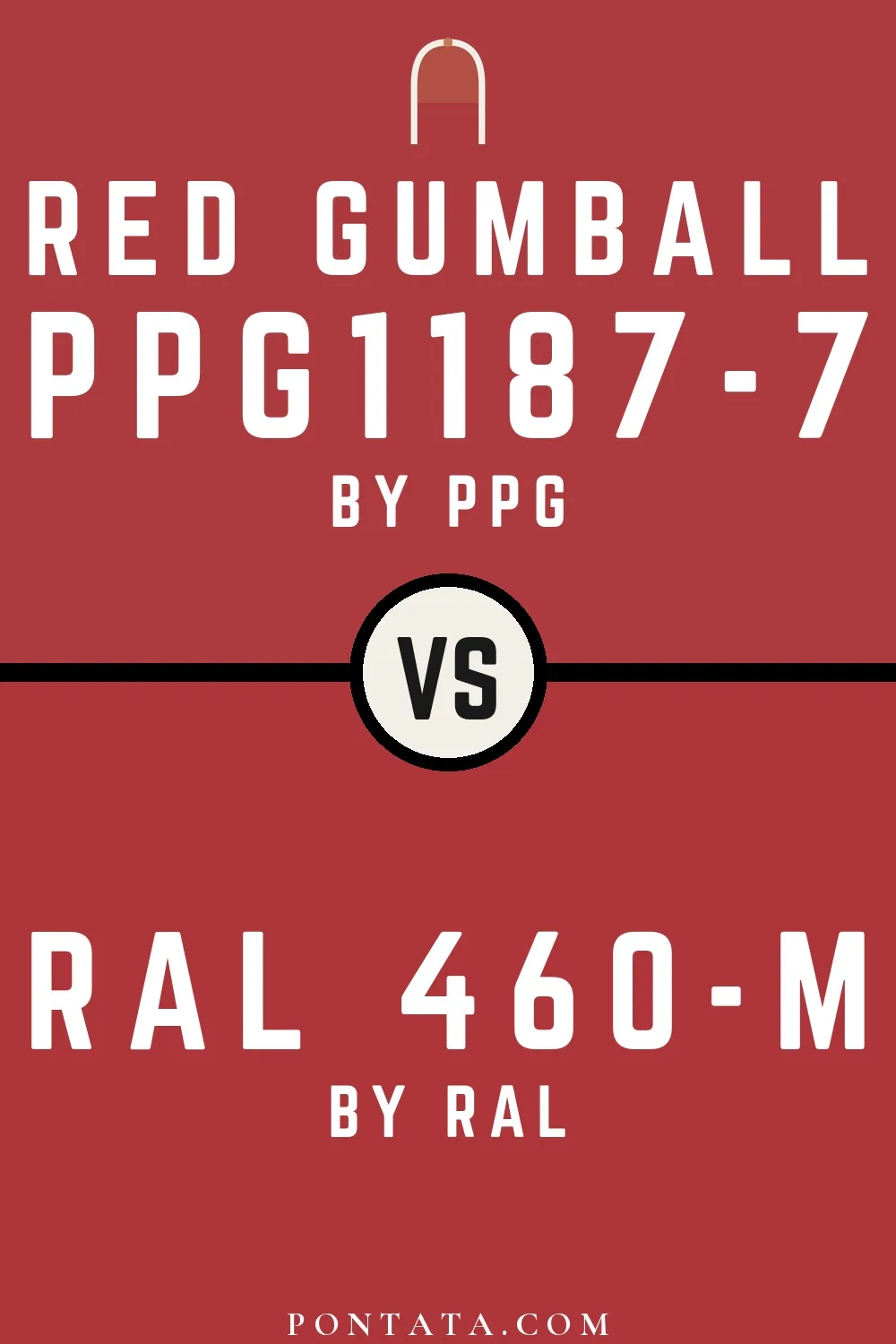 Red Gumball vs RAL 460-M