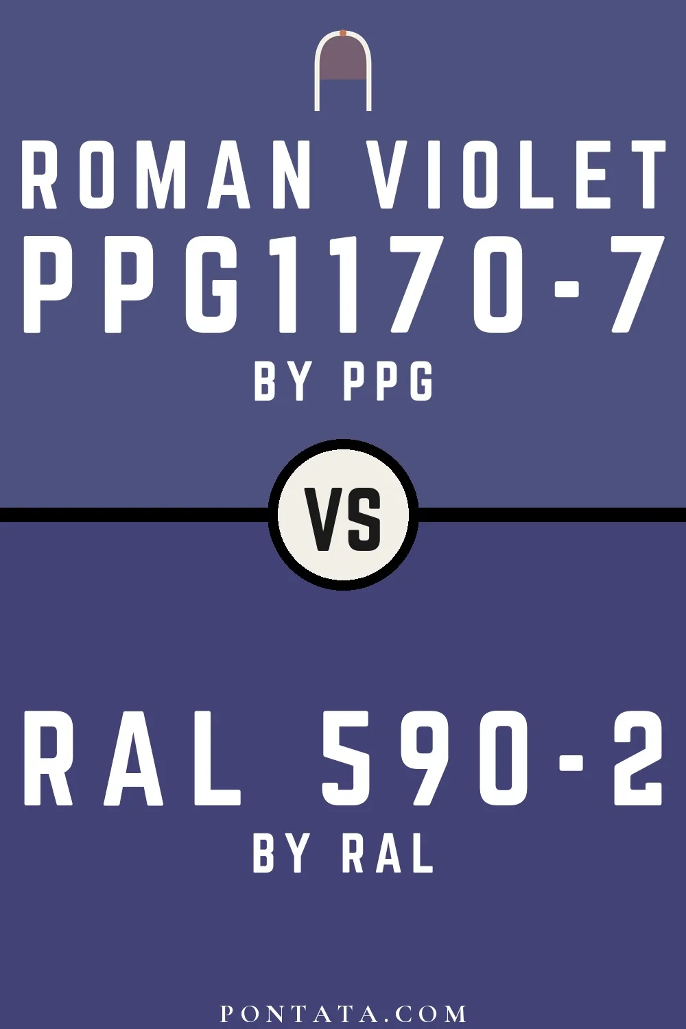Roman Violet vs RAL 590-2