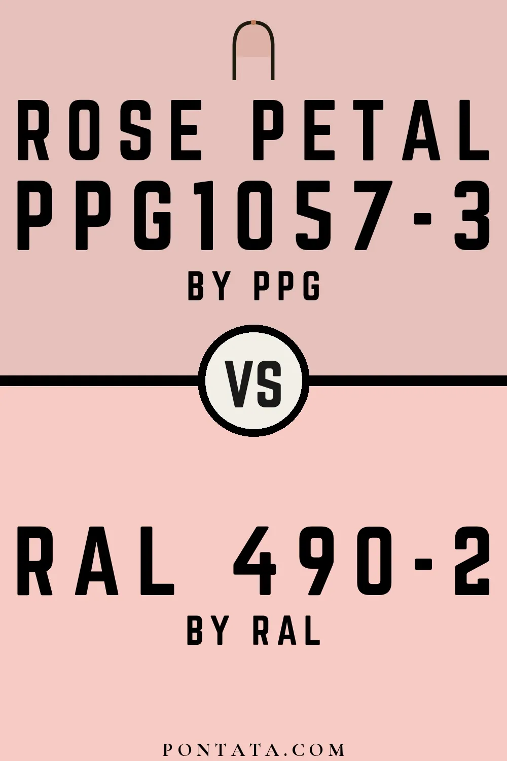 Rose Petal vs RAL 490-2