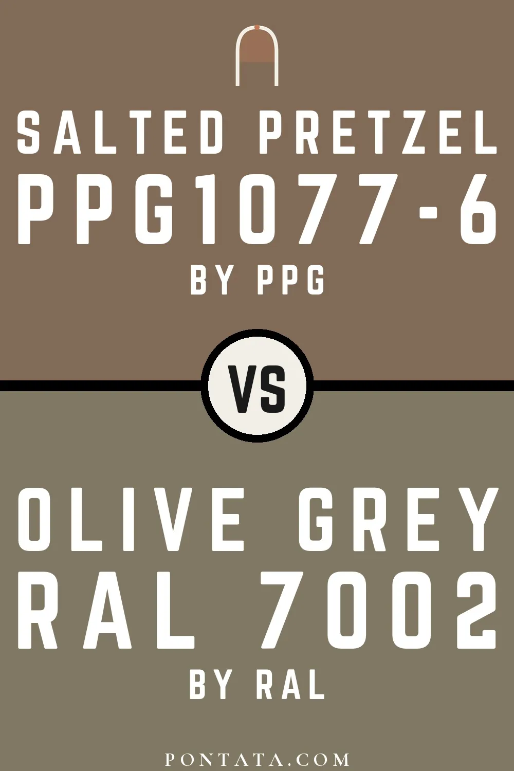 Salted Pretzel vs Olive grey