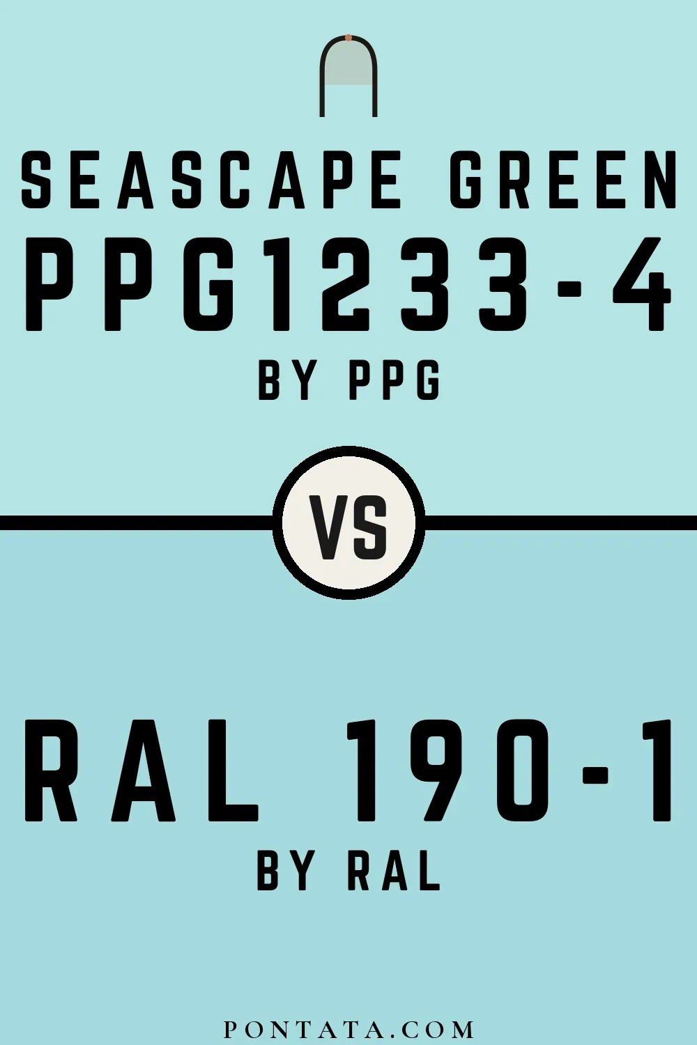 Seascape Green vs RAL 190-1