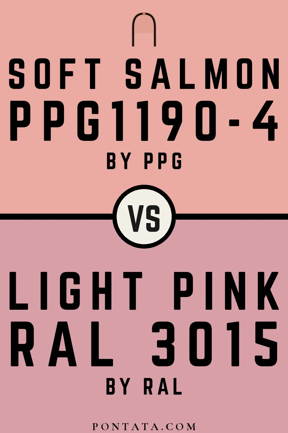 Soft Salmon vs Light pink
