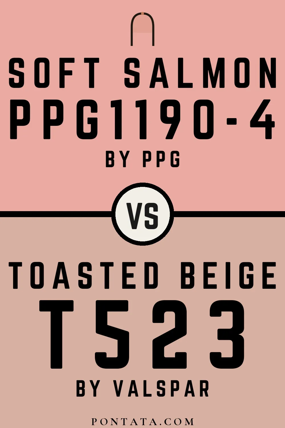 Soft Salmon vs Toasted Beige