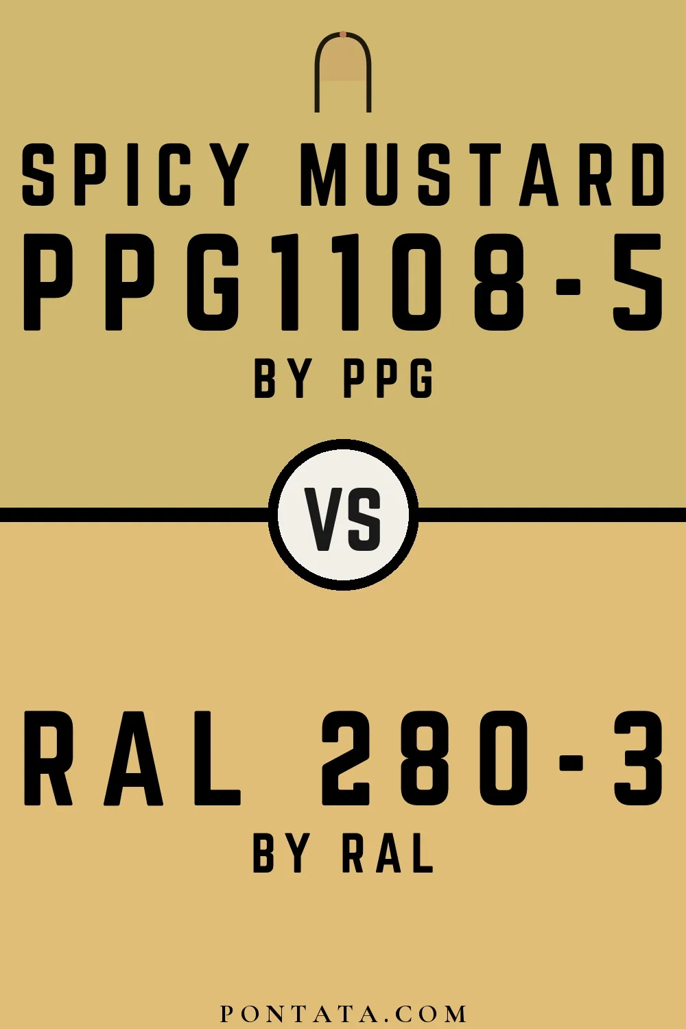 Spicy Mustard vs RAL 280-3