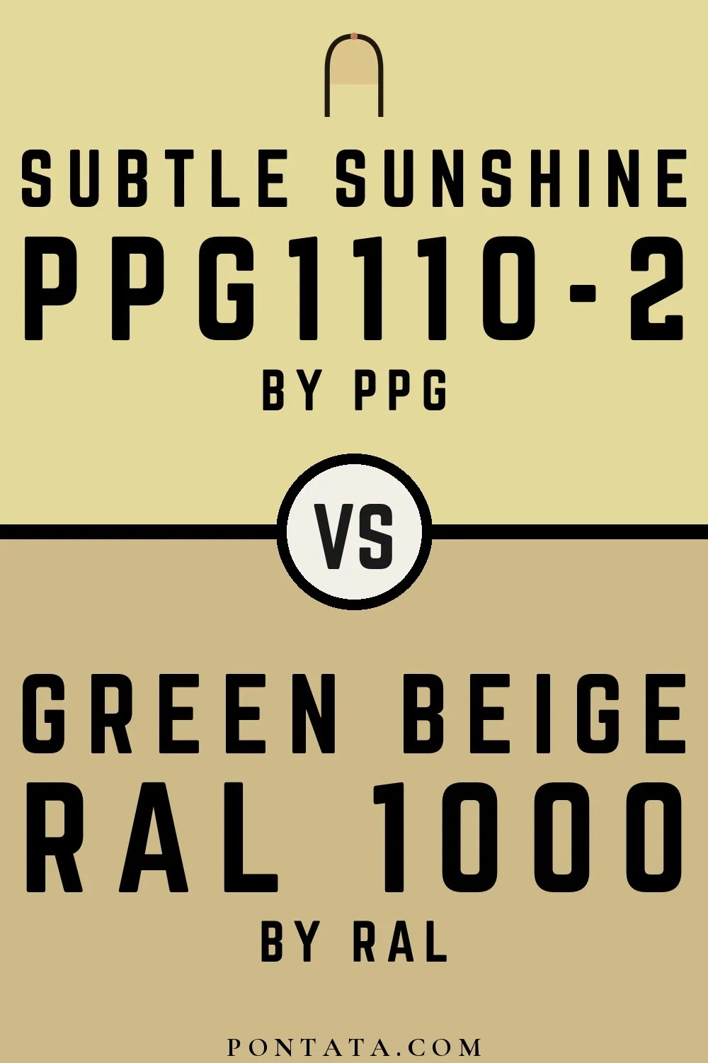 Subtle Sunshine vs Green beige