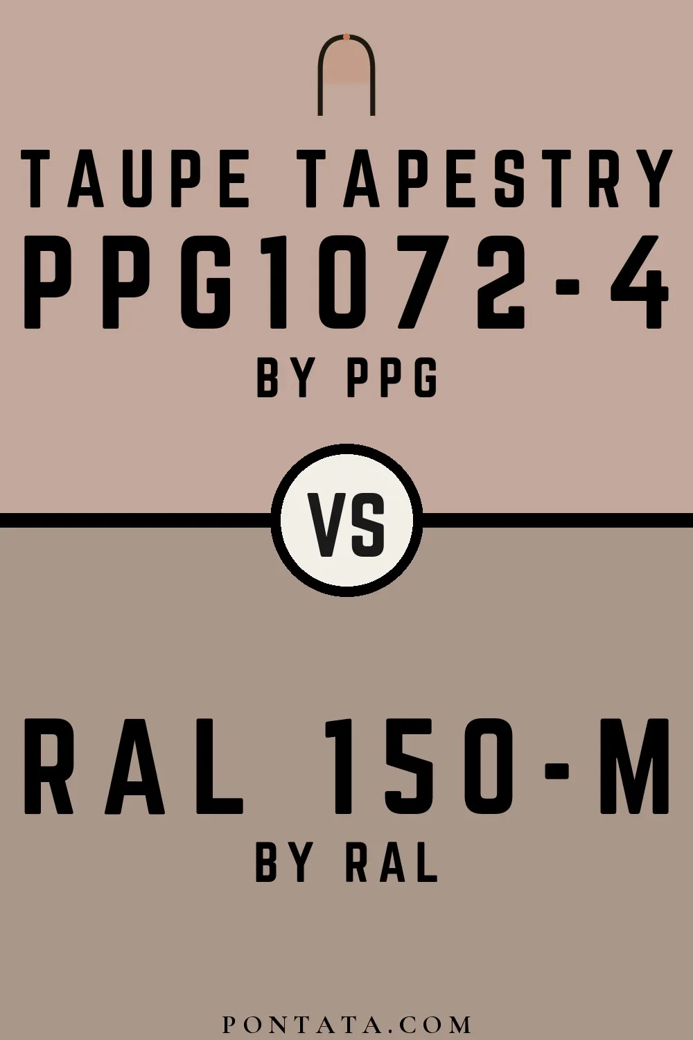 Taupe Tapestry vs RAL 150-M