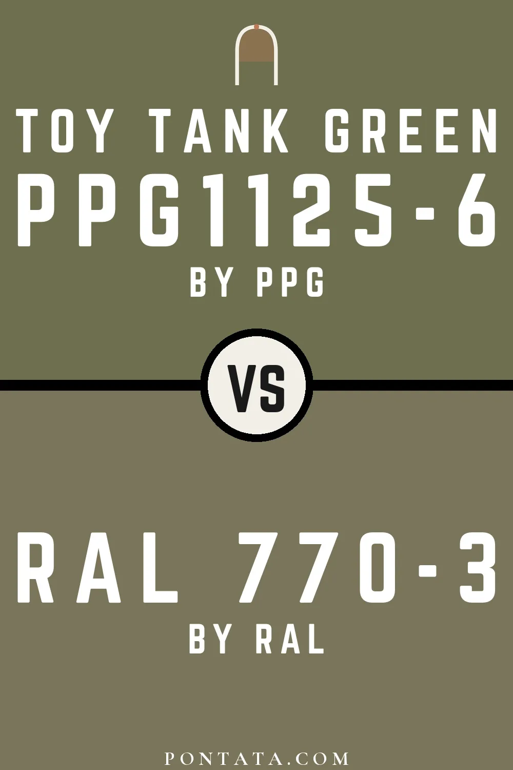 Toy Tank Green vs RAL 770-3