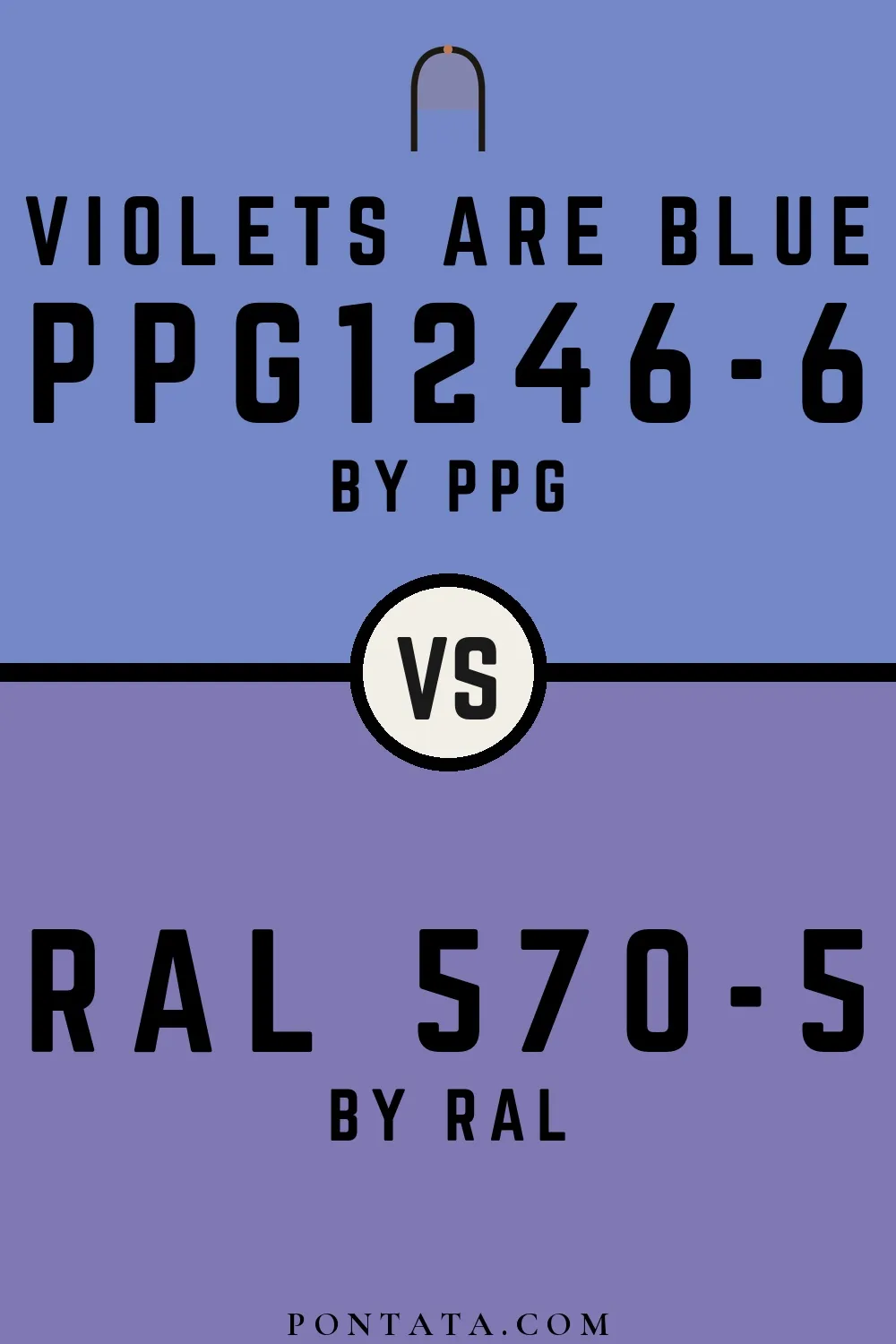 Violets Are Blue vs RAL 570-5