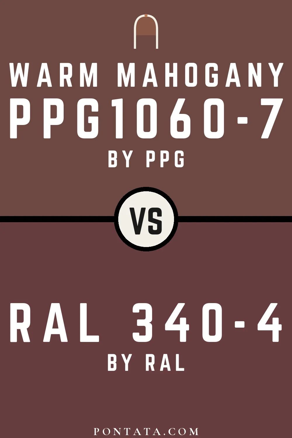 Warm Mahogany vs RAL 340-4