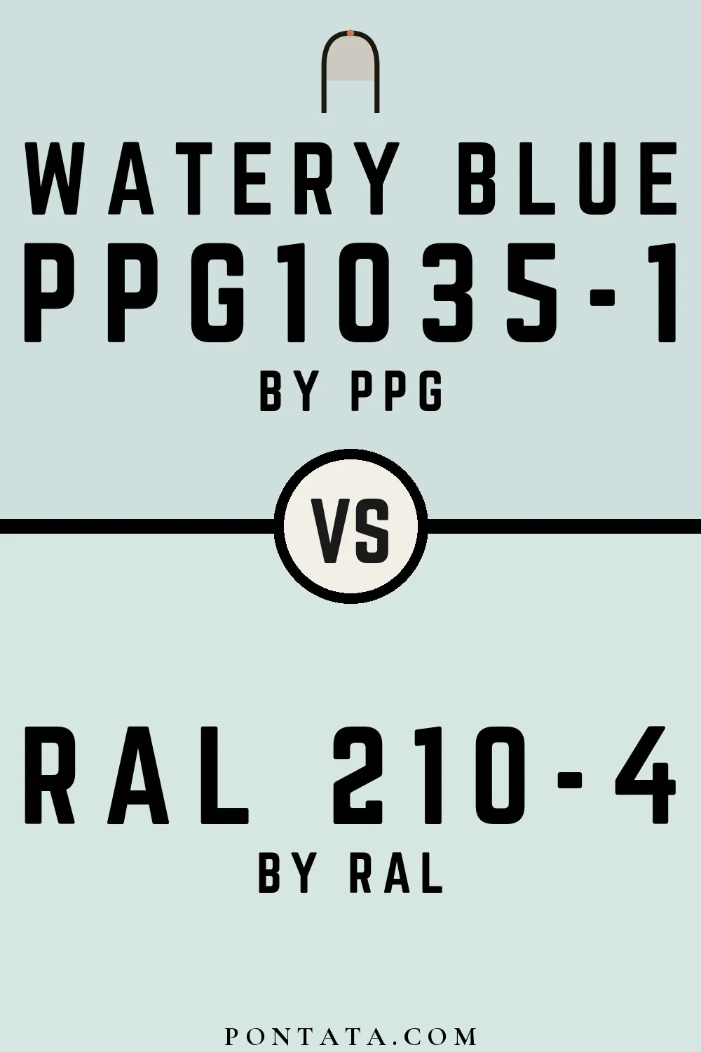 Watery Blue vs RAL 210-4