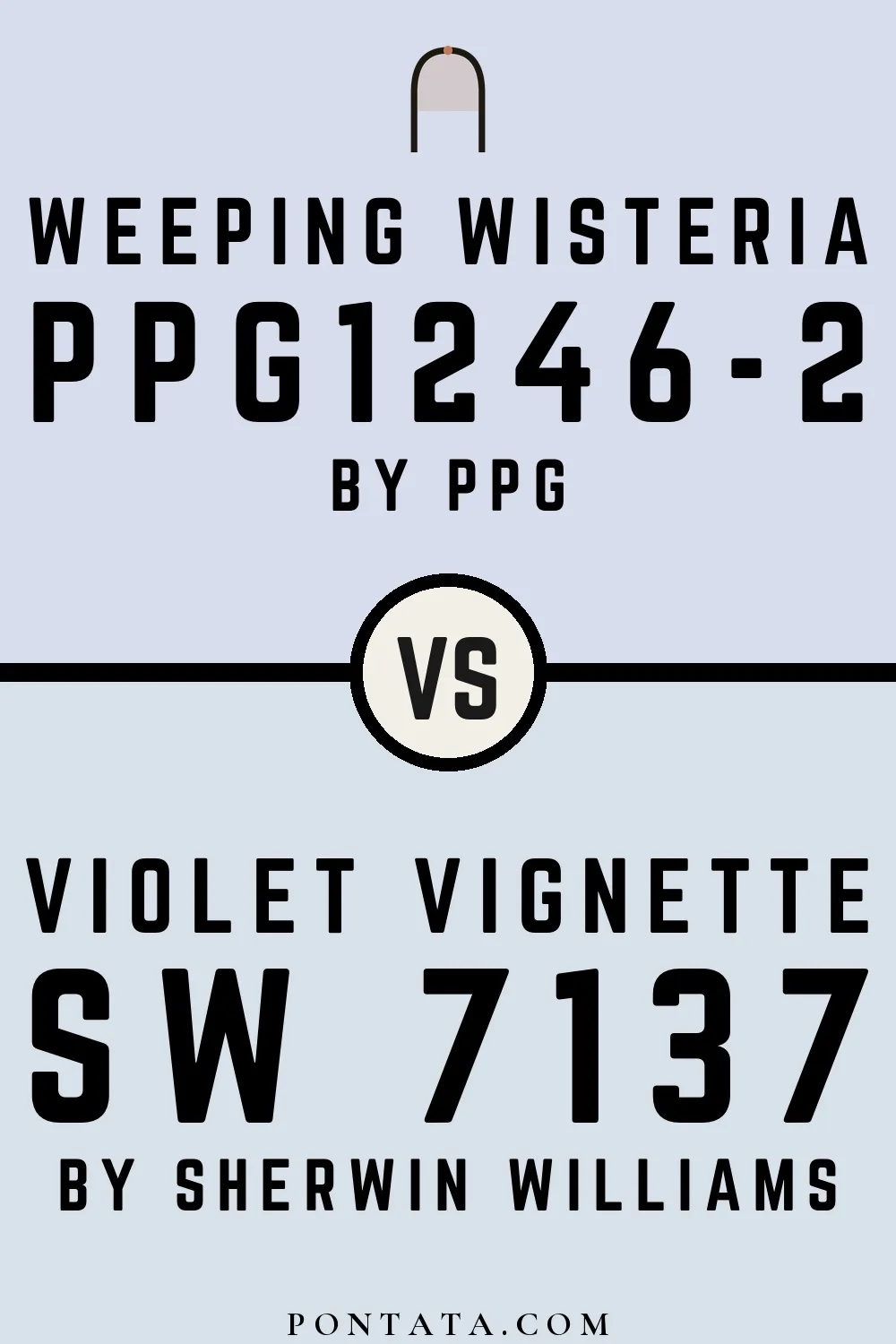 Weeping Wisteria vs Violet Vignette