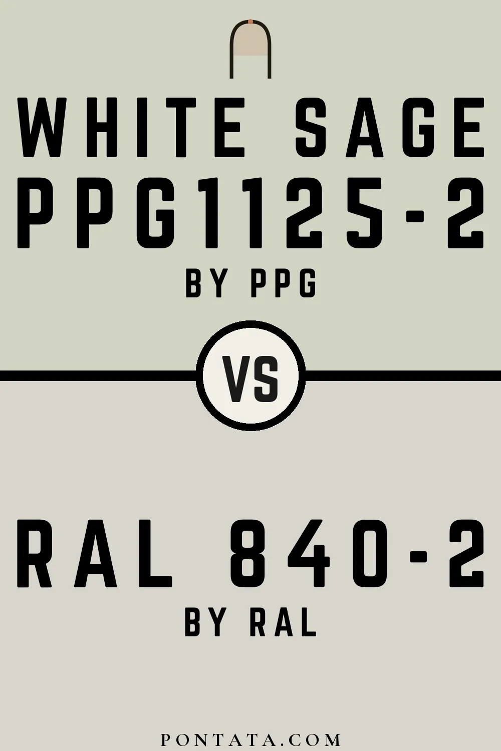 White Sage vs RAL 840-2