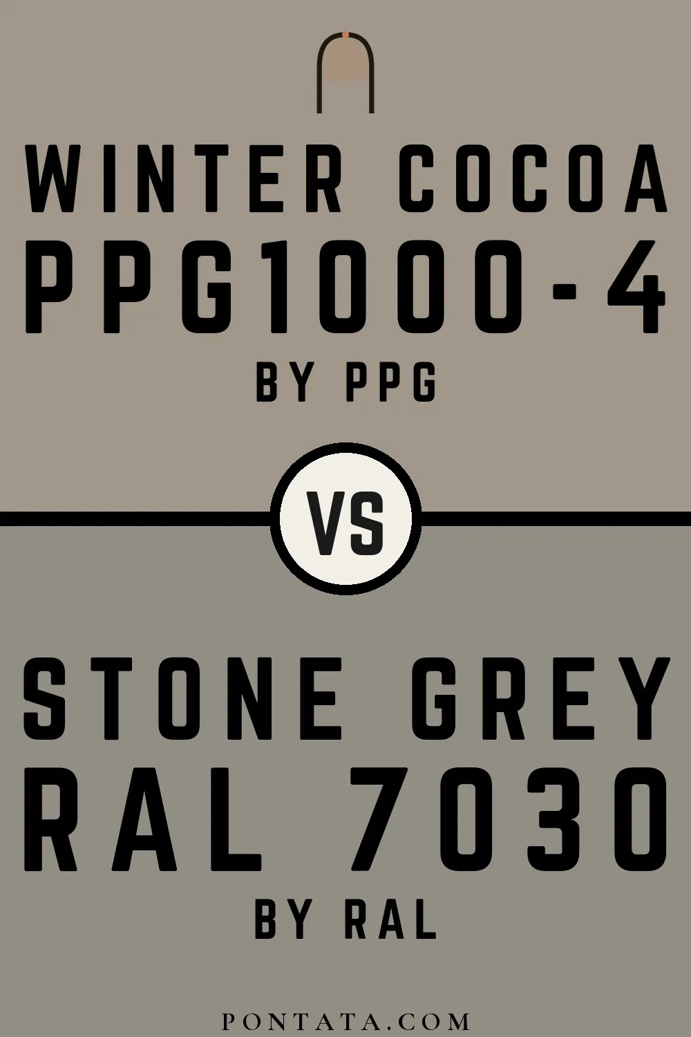 Winter Cocoa vs Stone grey