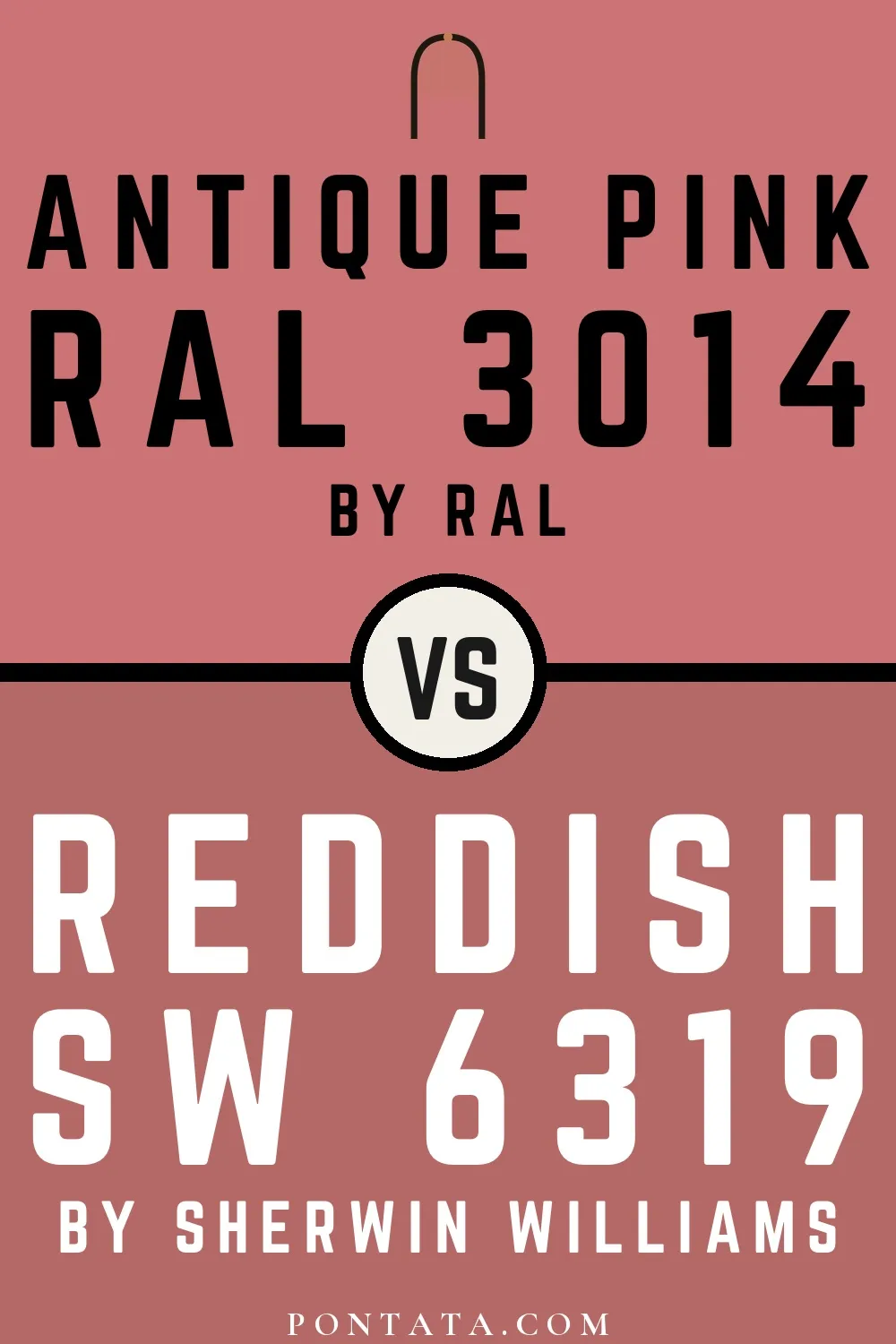 Antique pink vs Reddish