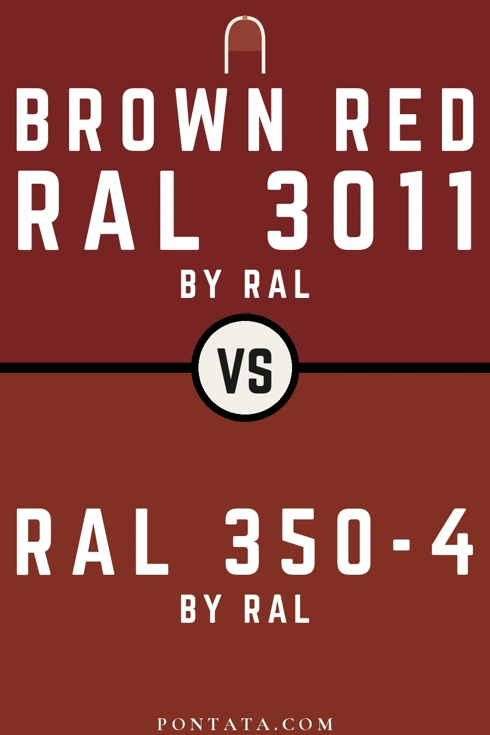 Brown red vs RAL 350-4