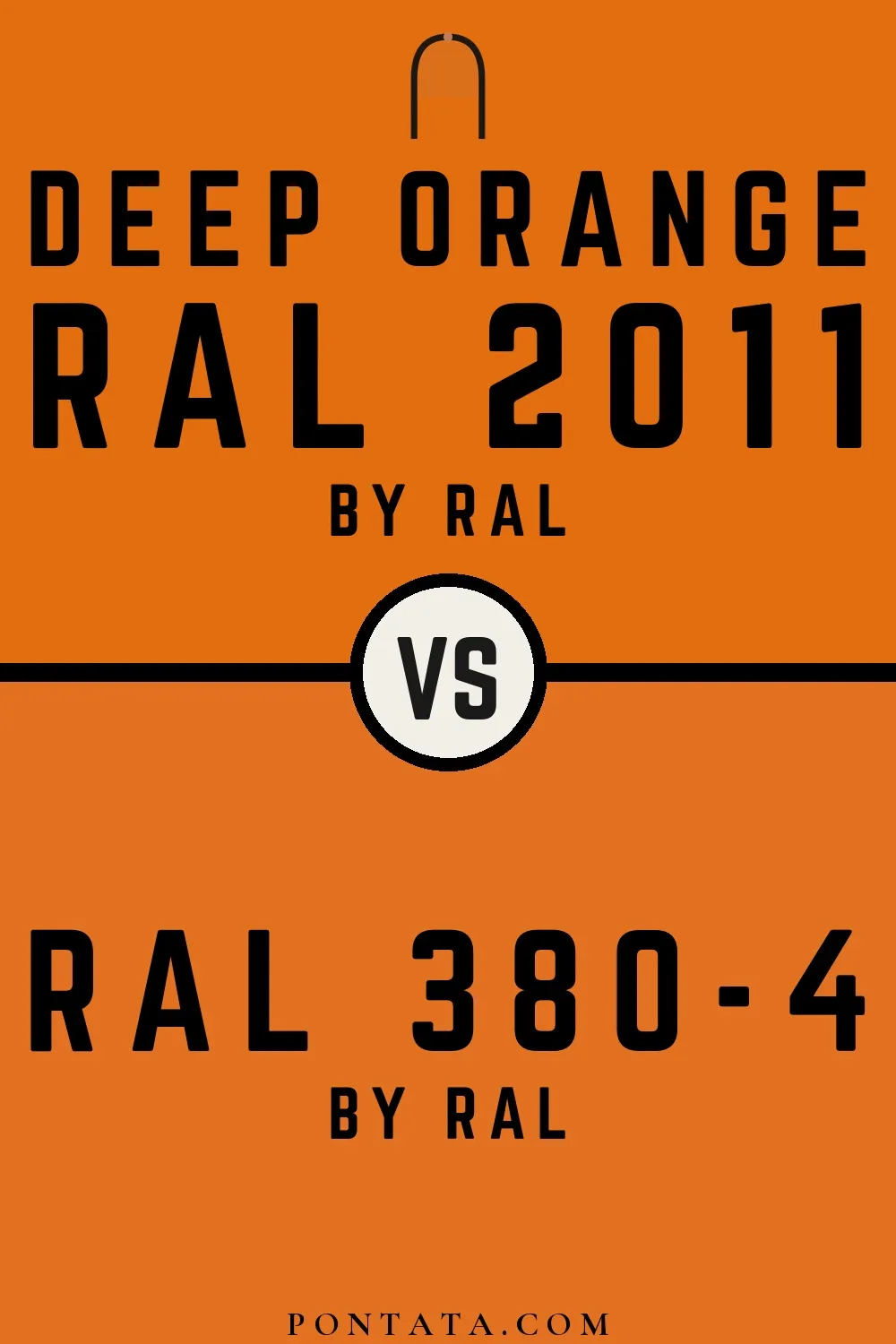 Deep orange vs RAL 380-4