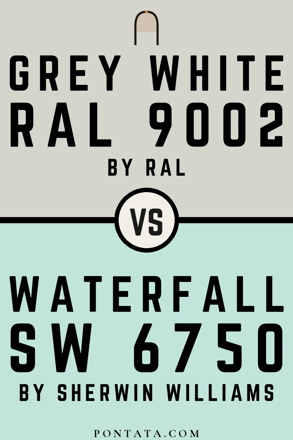 Grey white vs Waterfall