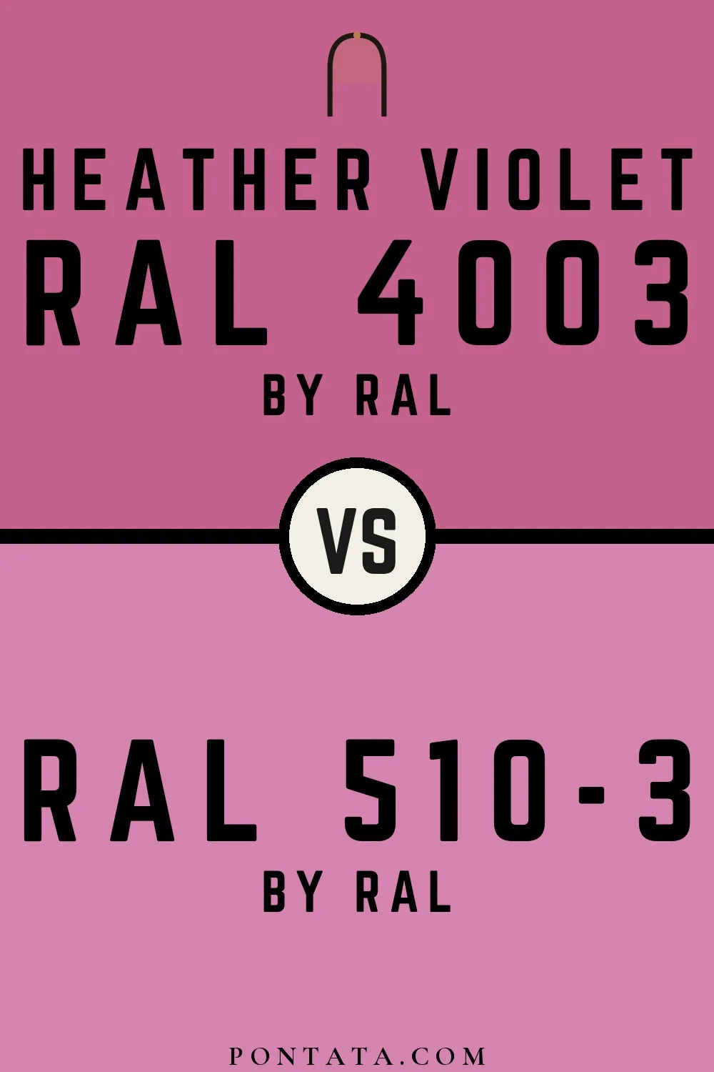 Heather violet vs RAL 510-3