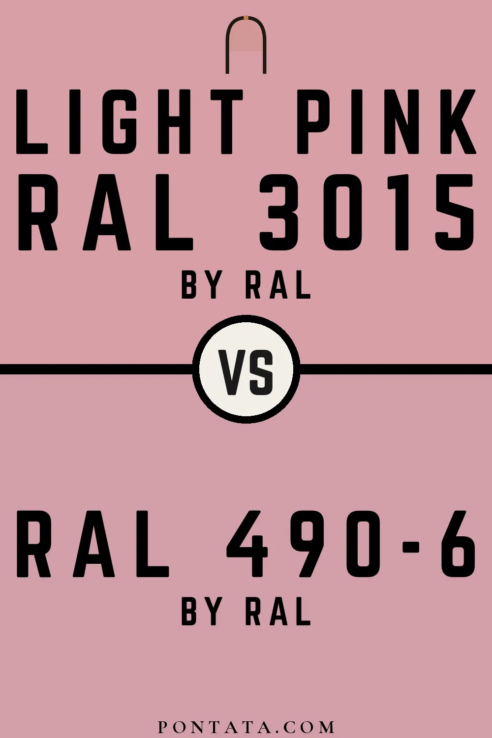 Light pink vs RAL 490-6