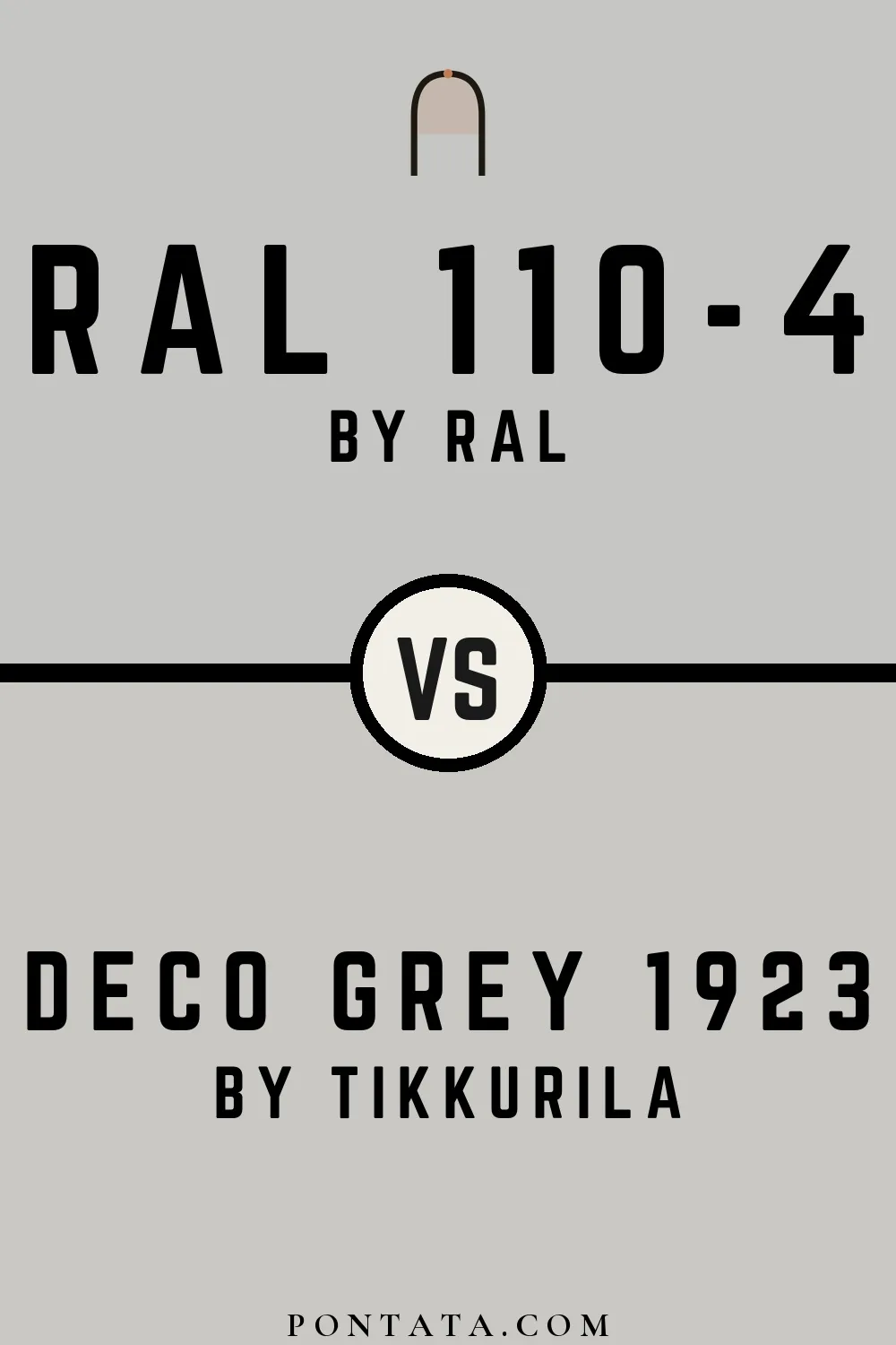 RAL 110-4 vs Deco Grey 1923