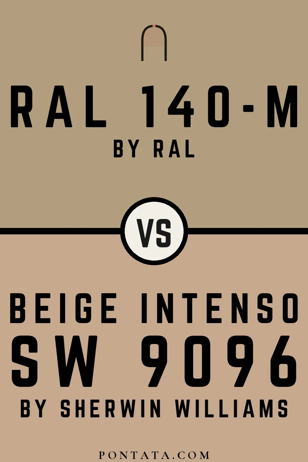RAL 140-M vs Beige Intenso