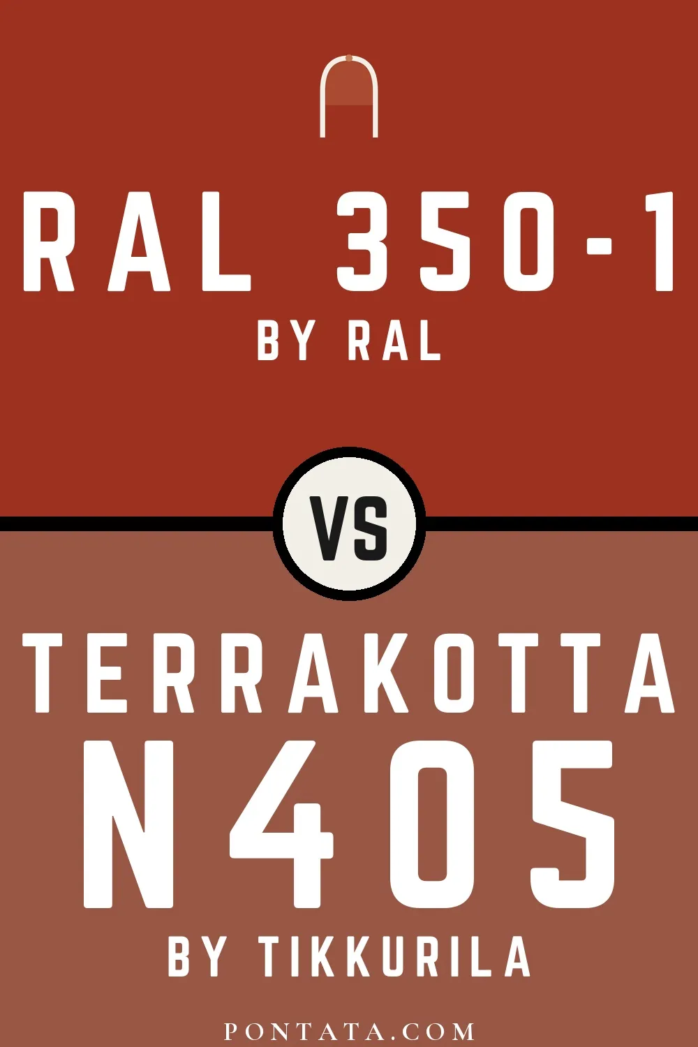 RAL 350-1 vs Terrakotta