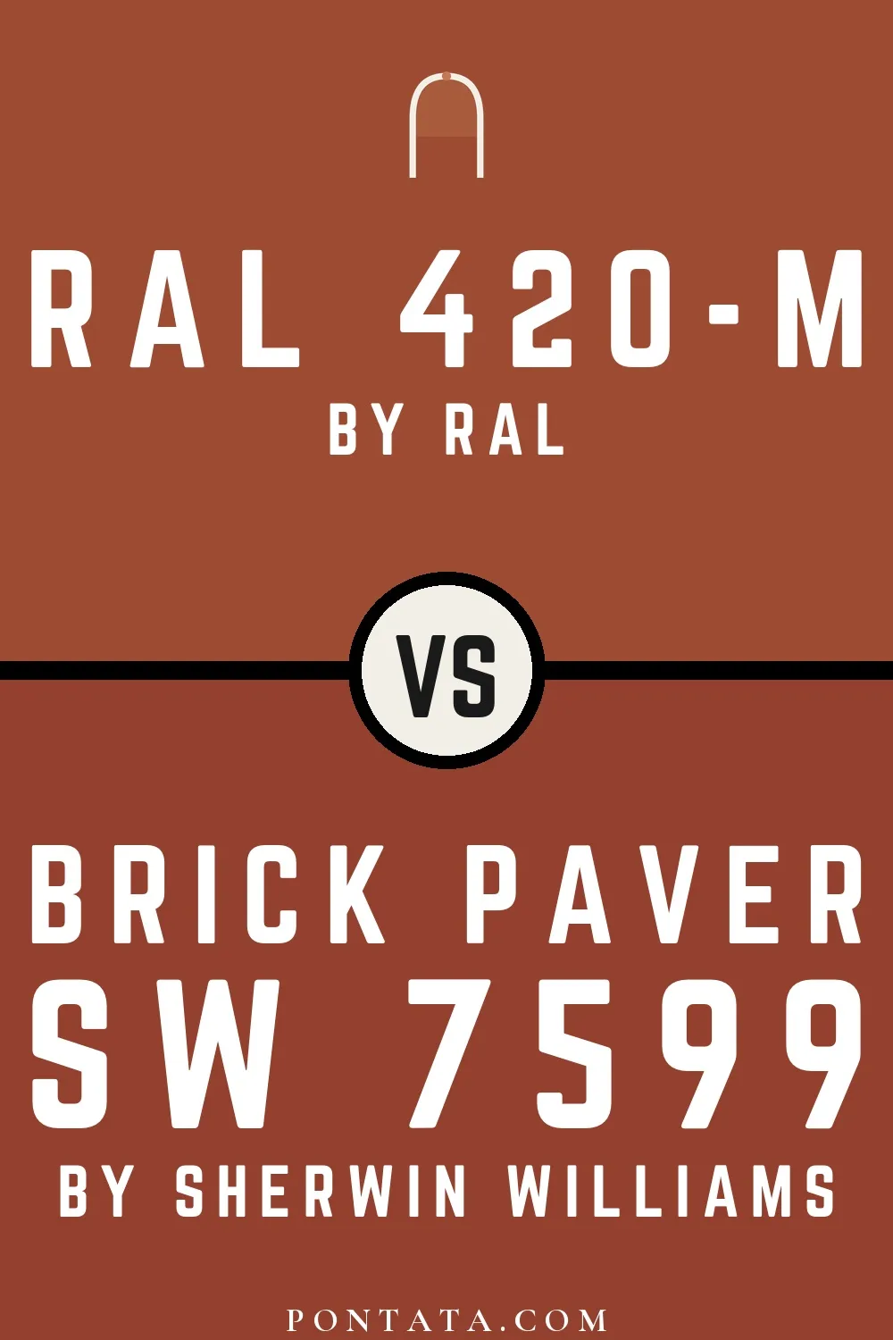 RAL 420-M vs Brick Paver