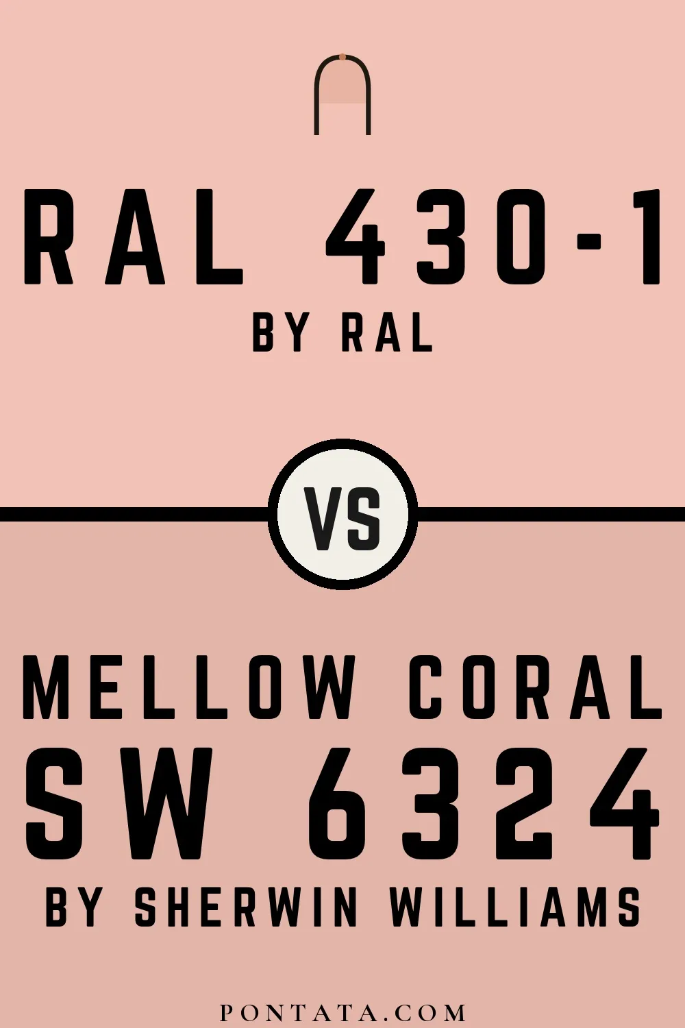 RAL 430-1 vs Mellow Coral