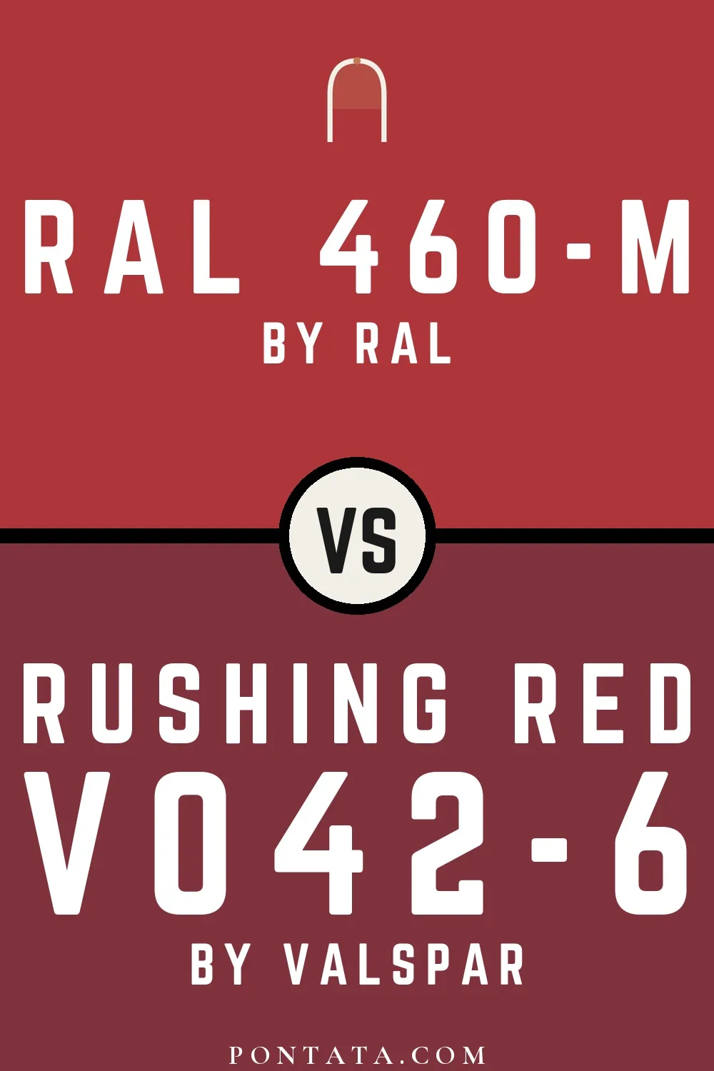 RAL 460-M vs Rushing Red