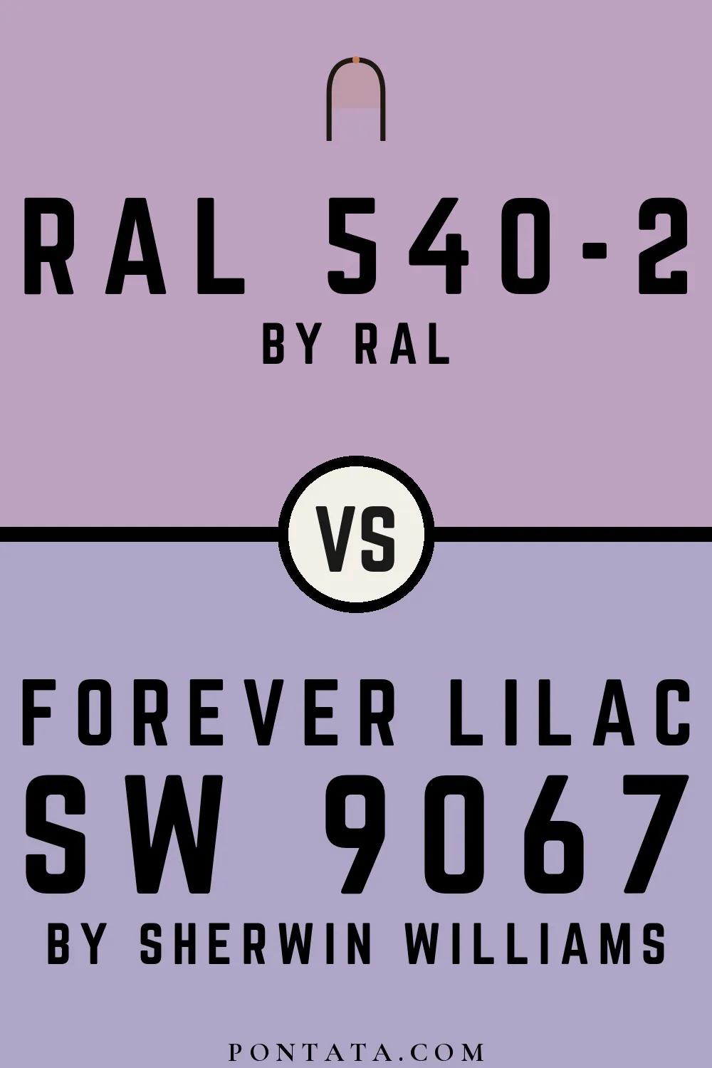 RAL 540-2 vs Forever Lilac