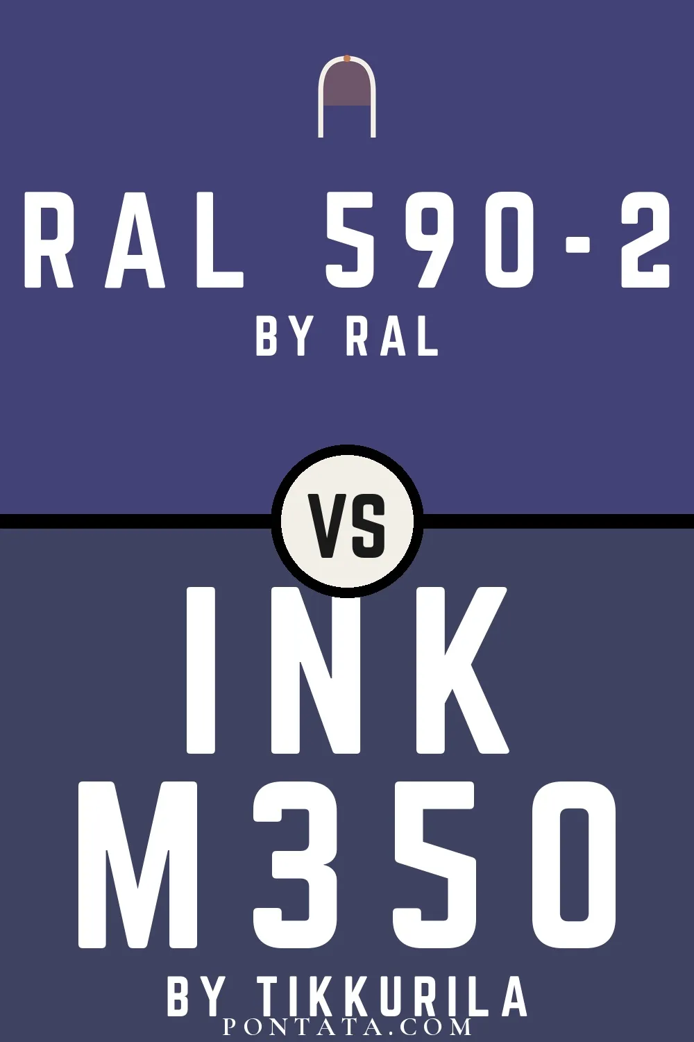 RAL 590-2 vs Ink