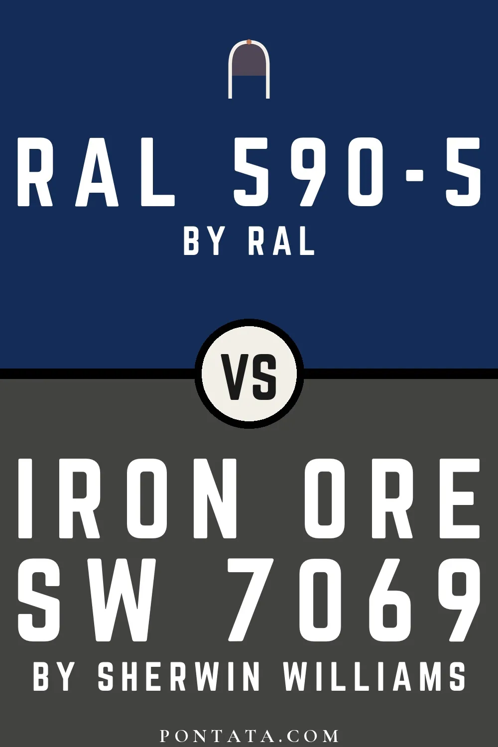 RAL 590-5 vs Iron Ore