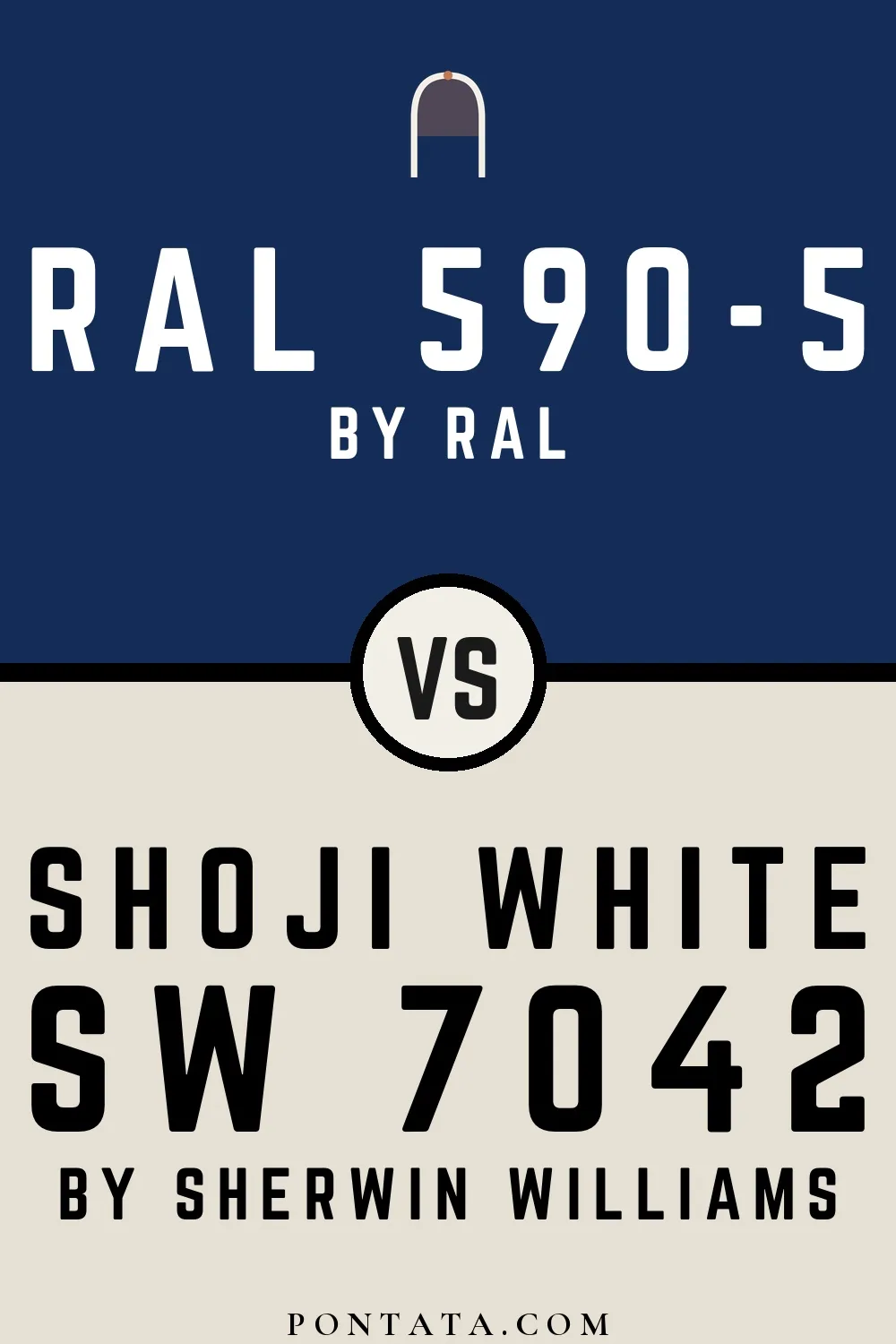 RAL 590-5 vs Shoji White