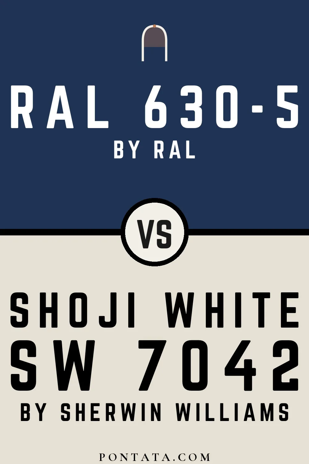 RAL 630-5 vs Shoji White