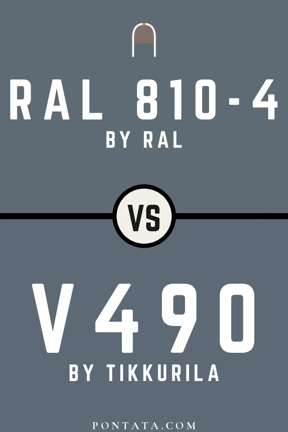 RAL 810-4 vs V490