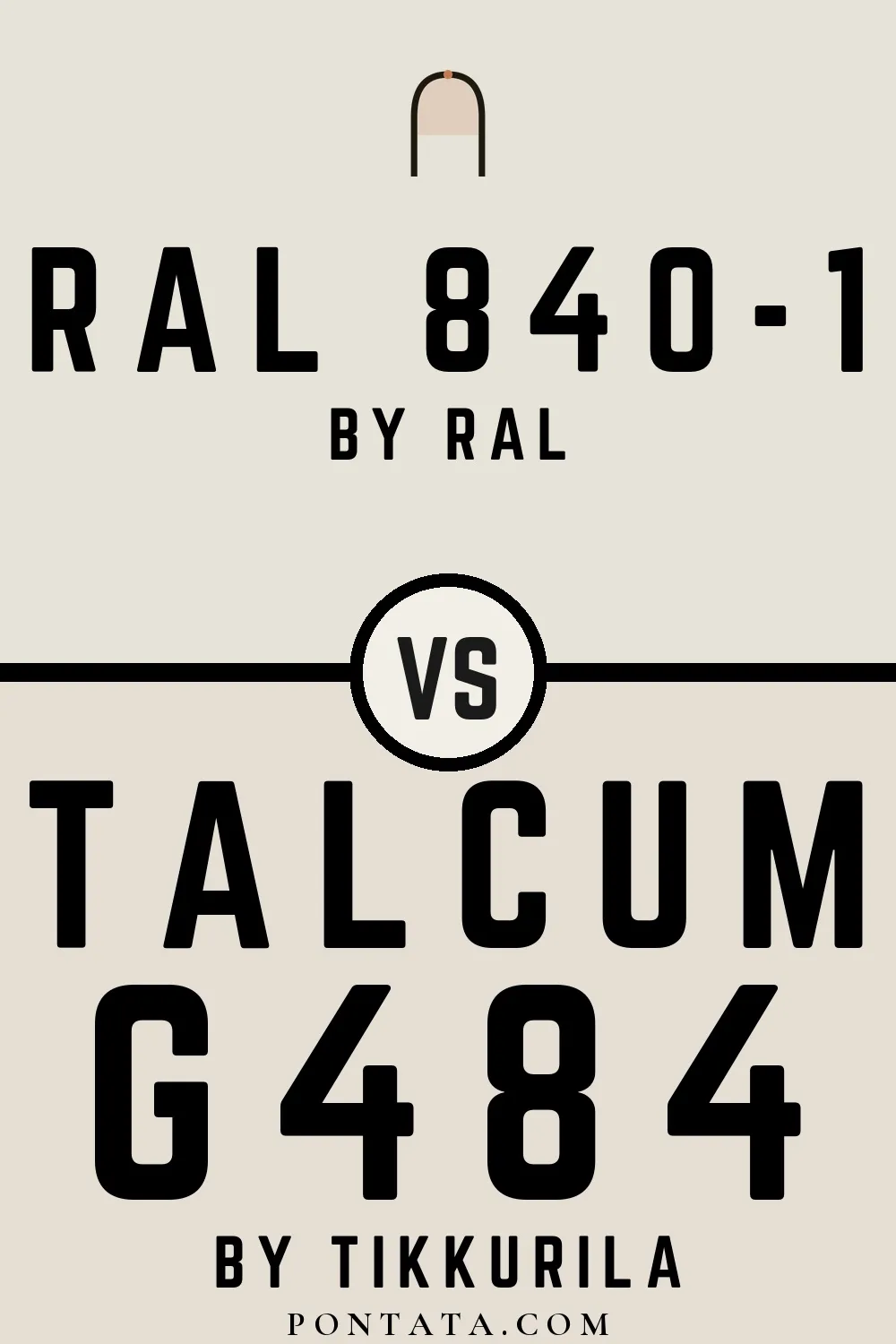RAL 840-1 vs Talcum