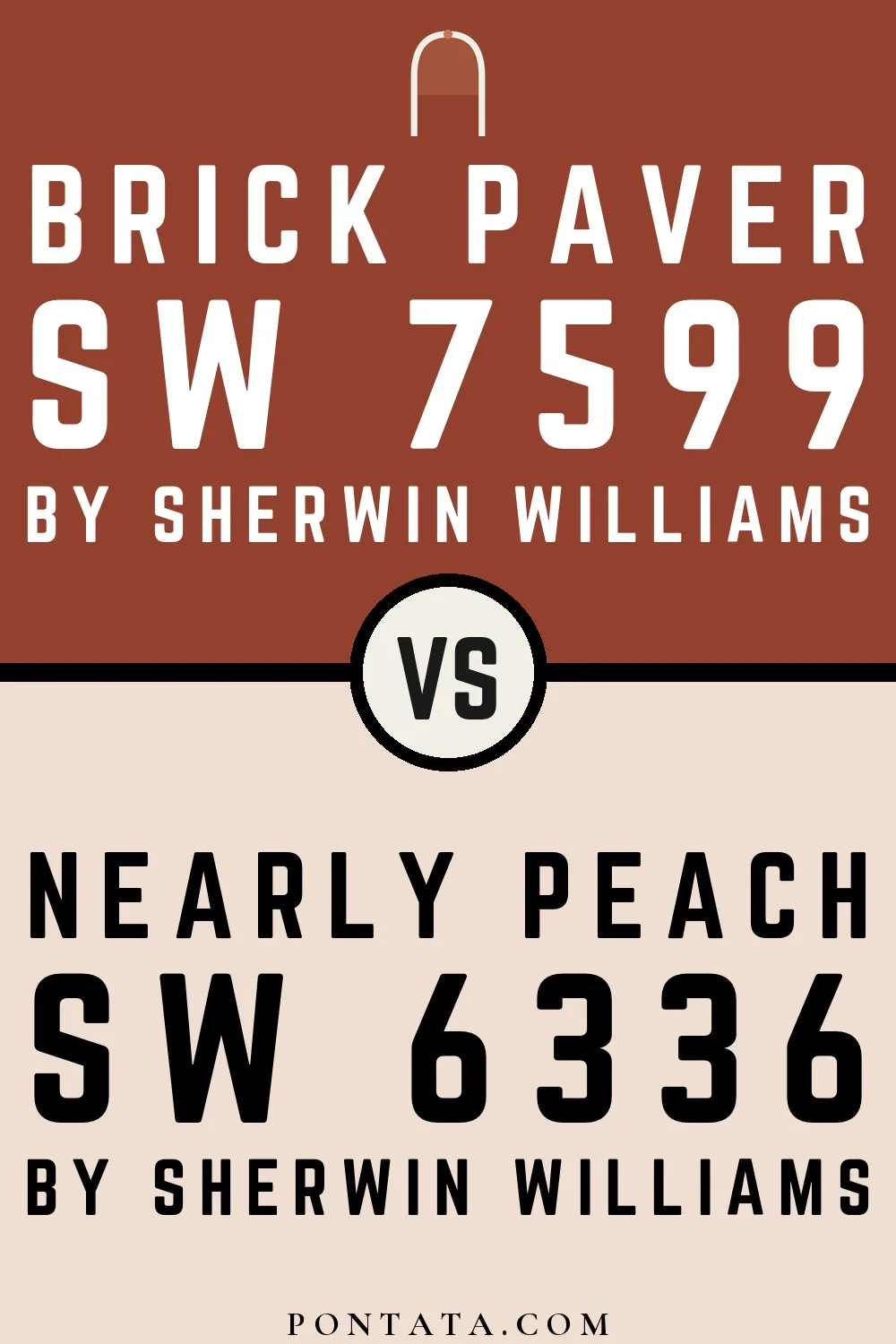 Brick Paver vs Nearly Peach