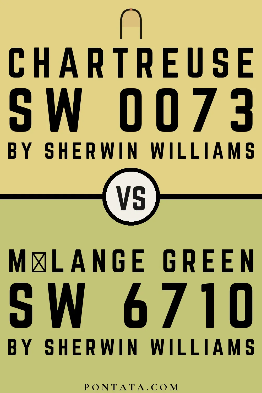 Chartreuse vs Mélange Green