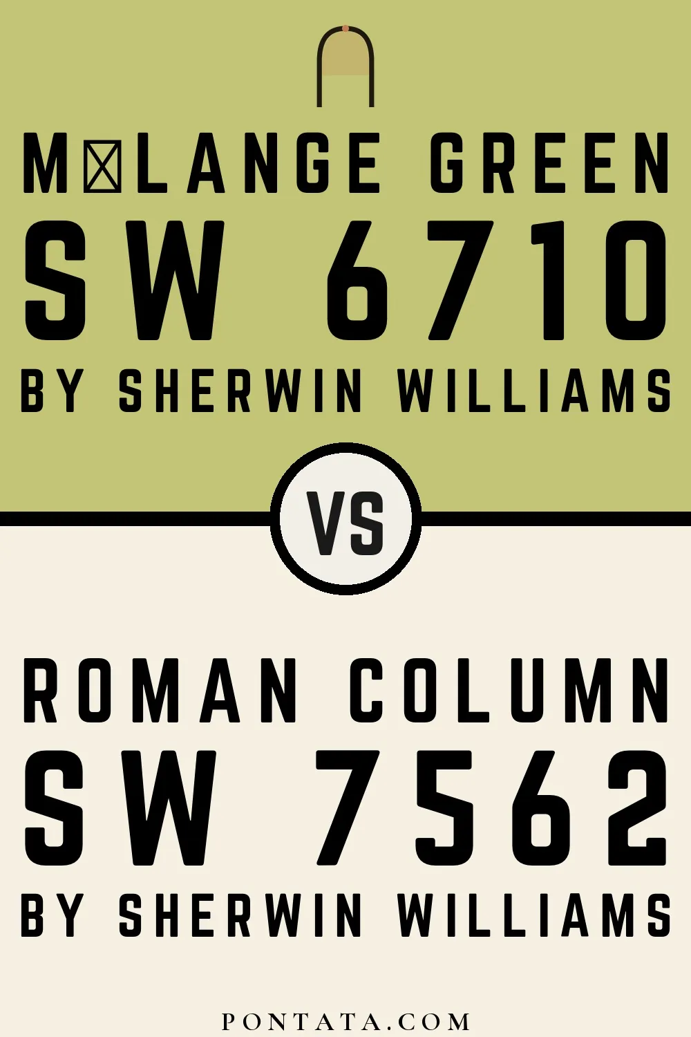Mélange Green vs Roman Column