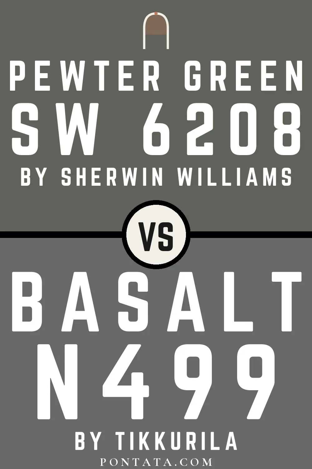 Pewter Green vs Basalt