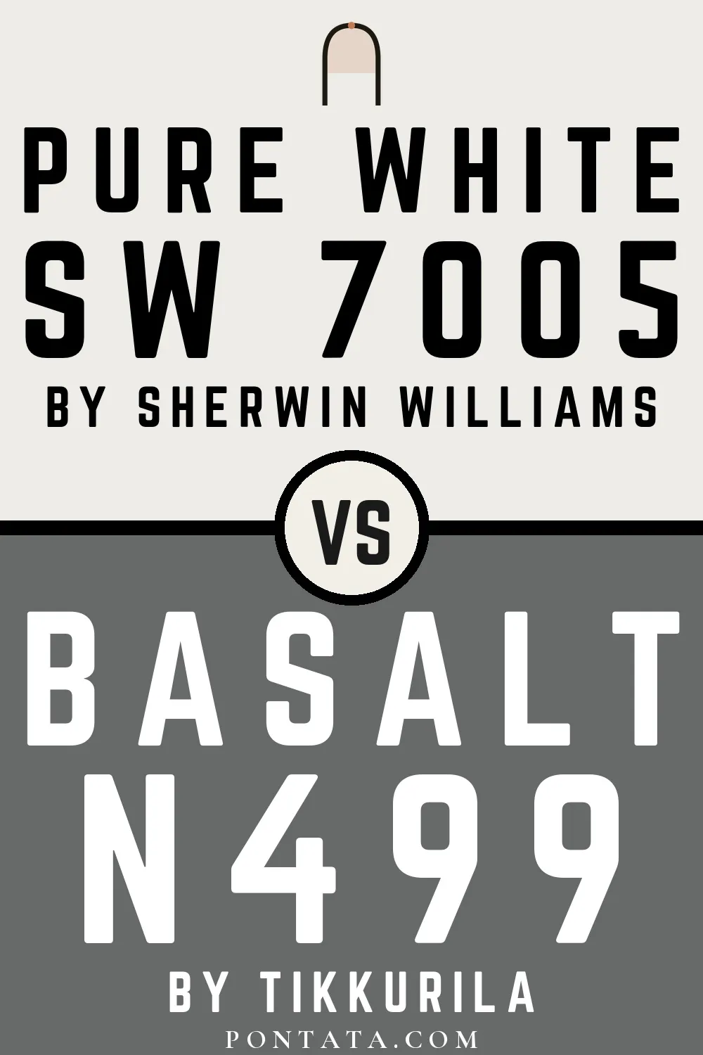 Pure White vs Basalt