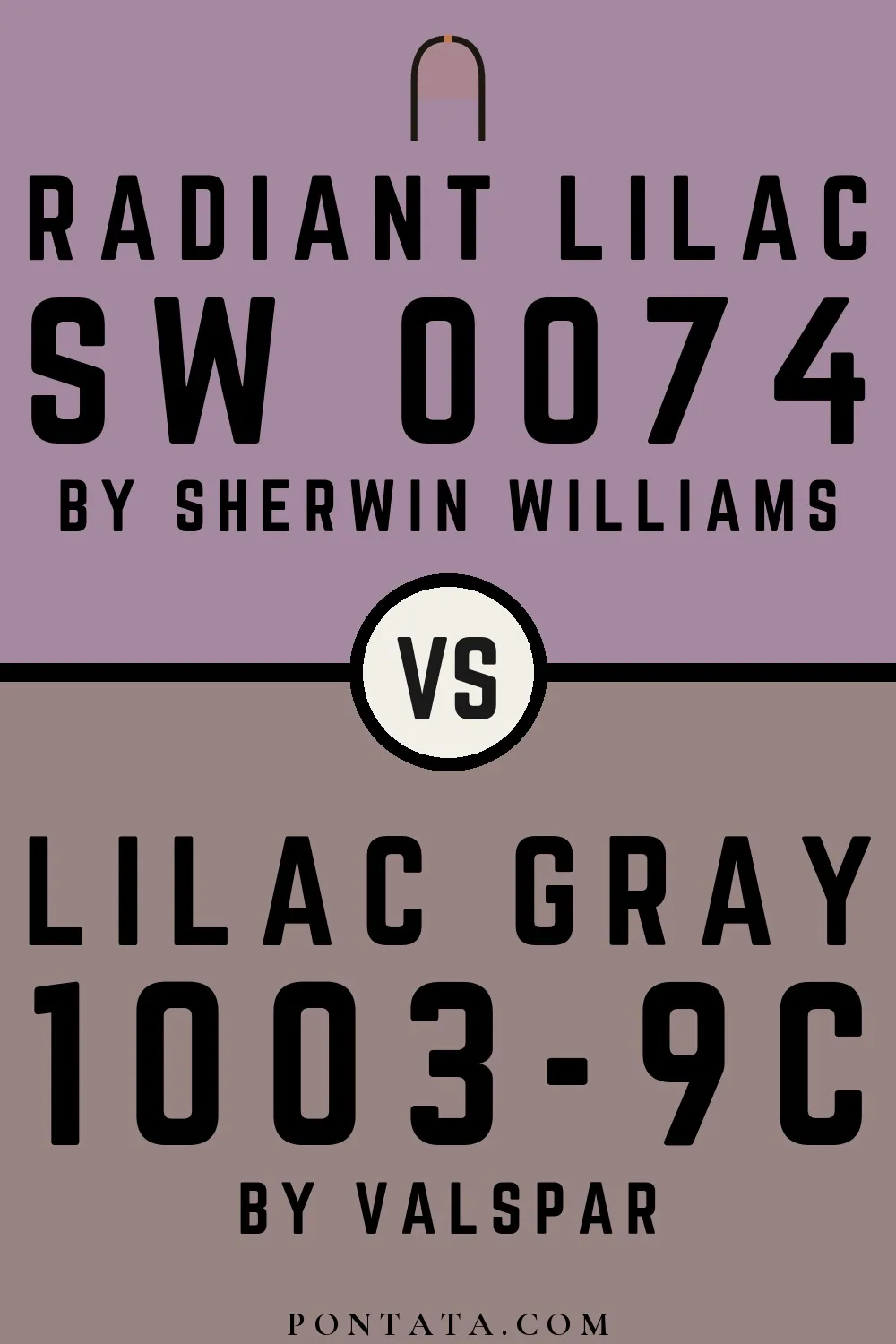 Radiant Lilac vs Lilac Gray